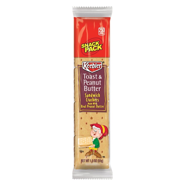 Keebler Keebler Toast and Peanut Butter Crackers 1.8 oz Pouch 21166 - main